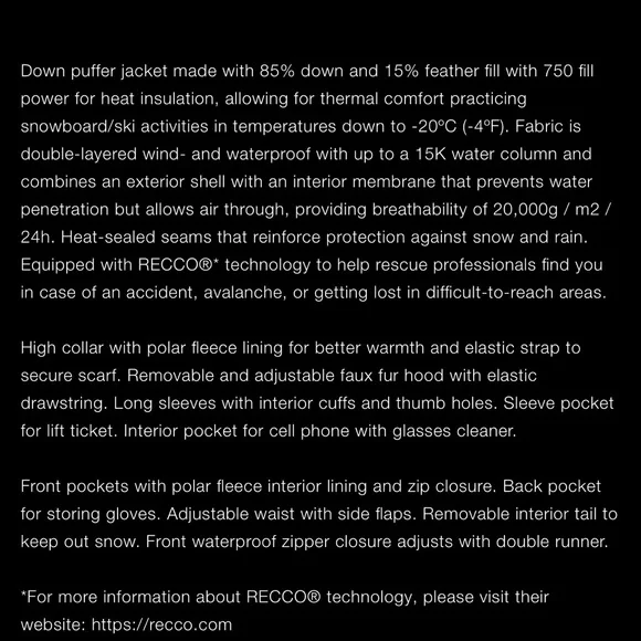 Zara Performance Ski jacket - Picture 10 of 10